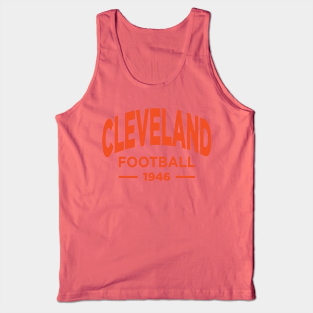 Cleveland Browns Football Tank Top by Fourteen21 Designs